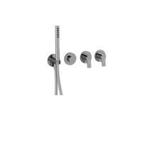 Fantini AL/23 Смеситель для ванны, встраиваемый, на 2 источника, без излива, (наружняя часть), цвет: хром