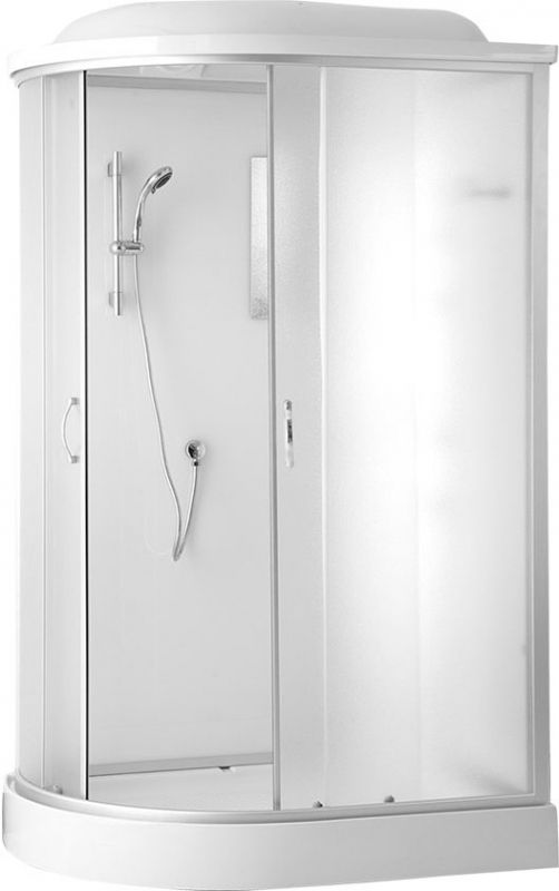Душевая кабина Erlit Comfort ER3512PR 120x80 задняя стенка Белая стекло матовое Душевая кабина Erlit Comfort ER3512PR 120x80 задняя стенка Белая стекло матовое