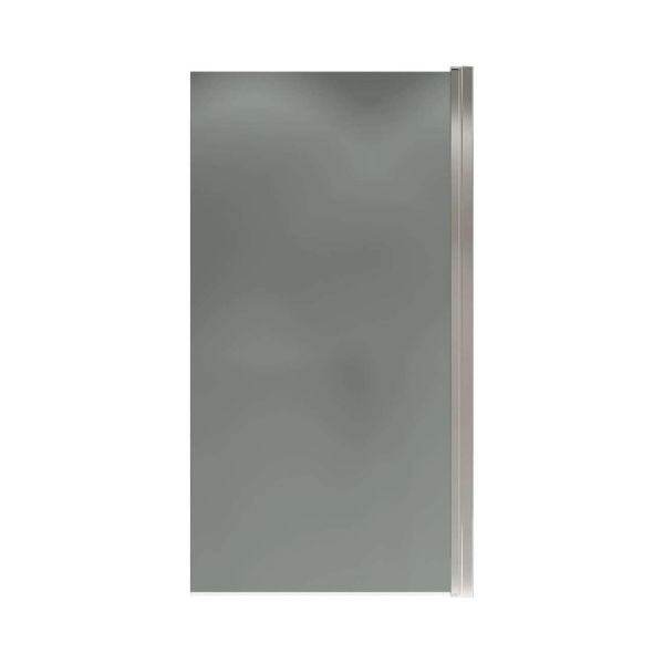 Шторка на ванну распашная Terminus Ното 150х70 тонированная, хром