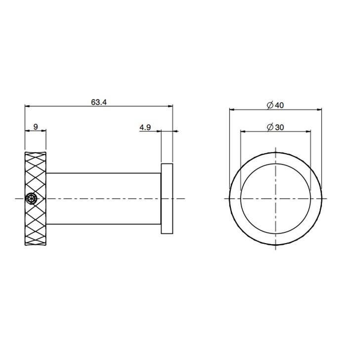 Fima Carlo Frattini Accessori Крючок, подвесной, цвет: чёрный матовый