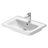 Раковина, Duravit, D-Neo, ширина, мм-650, глубина, мм-480, отверстия для смесителя-1, перелив-есть, цвет-белый
