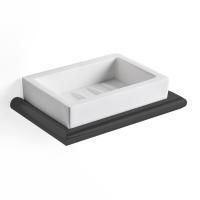 3SC Guy Мыльница подвесная, композит Solid Surface, цвет: белый матовый/черный матовый 3SC Guy Мыльница подвесная, композит Solid Surface, цвет: белый матовый/черный матовый