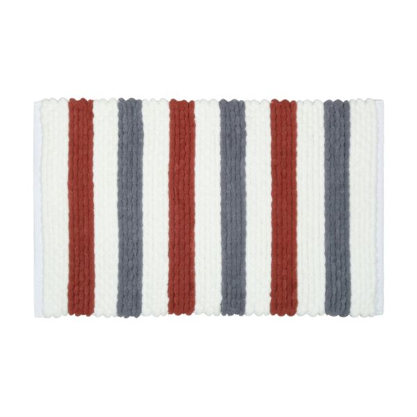 Коврик для ванной комнаты FIXSEN AMBER FX-8040X, синий/красный/белый