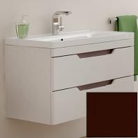 Тумба с раковиной SanVit Степ 90 kstep90 в цвете Ral подвесная Шоколад