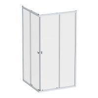 W87G-403-100100-MT Sunny душ огражд квадратн, раздвижн двери 100x100 серебро,стекло прозрачн W87G-403-100100-MT Sunny душ огражд квадратн, раздвижн двери 100x100 серебро,стекло прозрачн