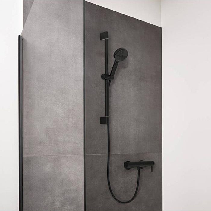 Смеситель для душа, Hansgrohe, Finoris, тип открывания воды-однорычажный, тип регулирования воды-керамический картридж, монтаж-настенный, отверстия для монтажа-2, цвет-матовый черный Смеситель для душа, Hansgrohe, Finoris, тип открывания воды-однорычажный, тип регулирования воды-керамический картридж, монтаж-настенный, отверстия для монтажа-2, цвет-матовый черный
