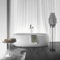 Laufen Alessi One Ванна 1830x870x460мм, свободностоящая, овальная, с слив-переливом, материал: композит, цвет: белый