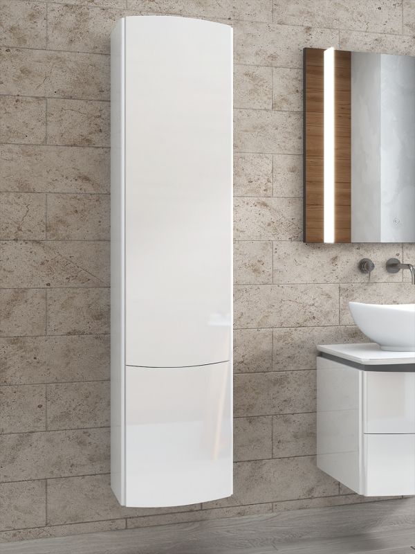 Шкаф пенал Vigo Cosmo 35 подвесной Белый