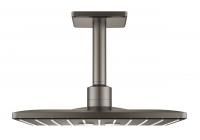 Верхний душ с потолочным душевым кронштейном GROHE Rainshower 310 SmartActive Cube, темный графит матовый (26481AL0)