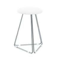Decor Walther DW 71 Табурет 39.5x39.5x53см, цвет: хром / белый Decor Walther DW 71 Табурет 39.5x39.5x53см, цвет: хром / белый