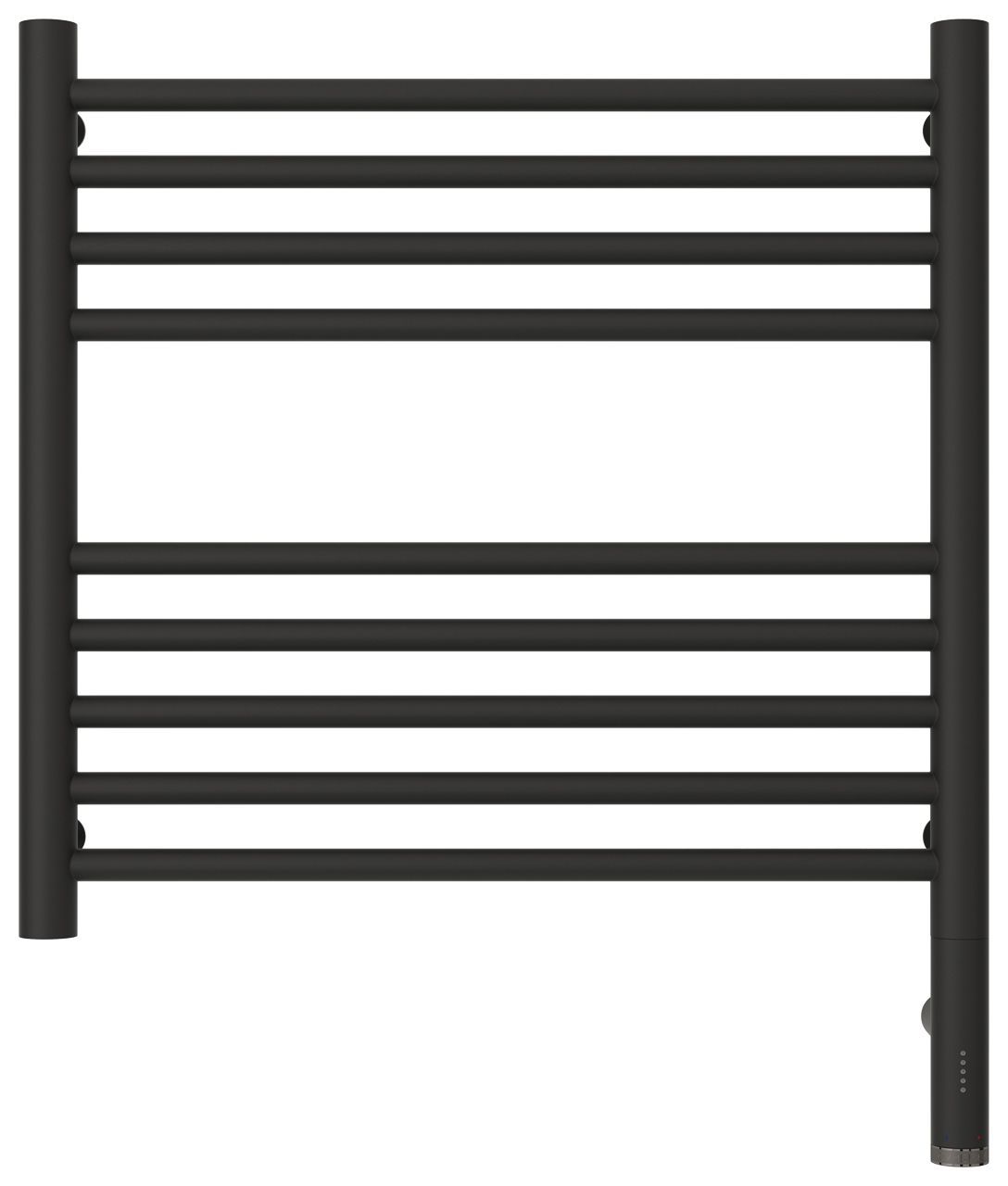 Полотенцесушитель электрический "БОГЕМА 3.0" прямая 500х500 / МЭМ правый (Тёмный титан муар)