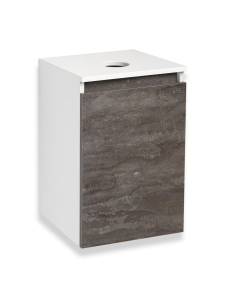 Тумба Runo Бари 40 железный камень под накладной умывальник (00-00001376)