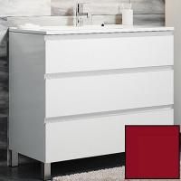 Тумба с раковиной SanVit Авеню-3 120 kavenu3120 в цвете Ral Красный глянец Тумба с раковиной SanVit Авеню-3 120 kavenu3120 в цвете Ral Красный глянец