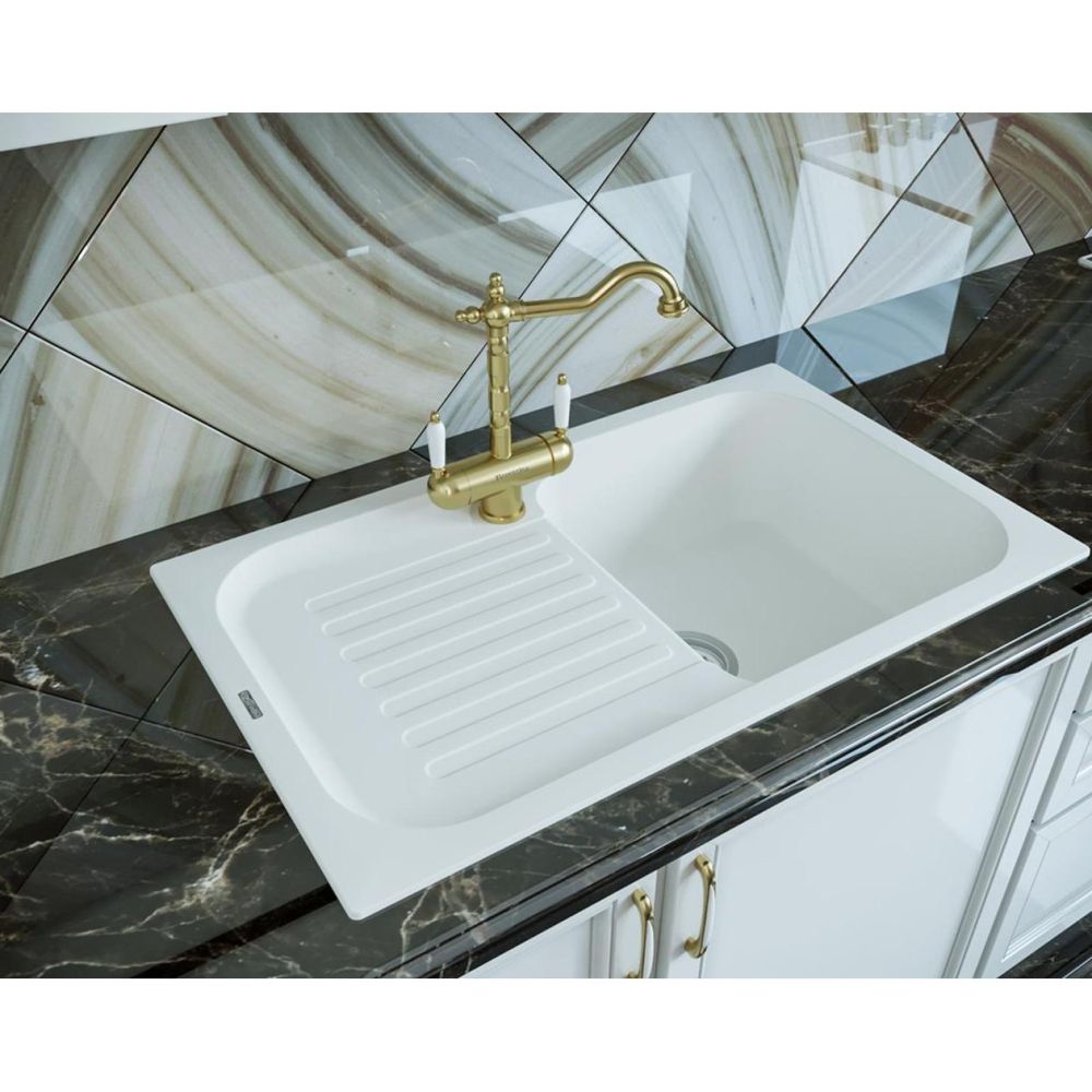 Смеситель для кухни с подключением фильтра Florentina АРИЯ 333.24H.2113.710, золото, артикул 333.24H.2113.710