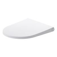 DURAVIT Bento Starck Box  Сиденье для унитаза съемное, с микролифтом, белый глянец/нерж сталь