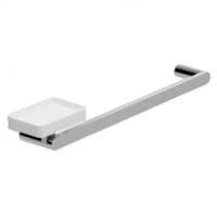 Держатель для полотенец с мыльницей Webert Living LV501601 Хром Белый