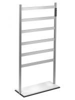 Полотенцесушитель электрический напольный WONZON & WOGHAND ESSEN, Брашированный никель (WW-A406-BR)