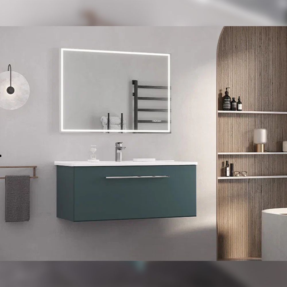 Тумба под раковину подвесная Velvex Posse tp.POS.OSK.105.1Y верде, 105 см, артикул tp.POS.OSK.105.1Y верде