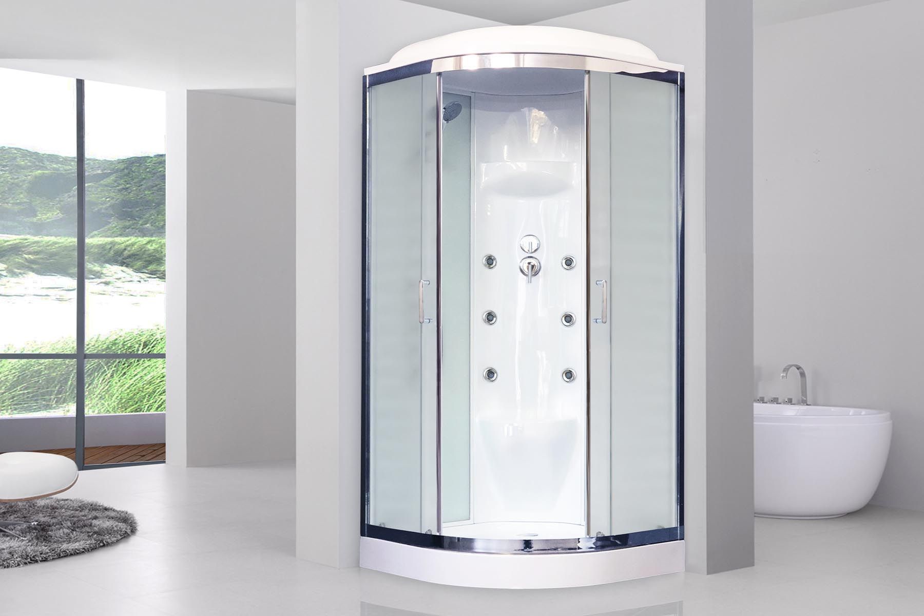 Душевая кабина Royal Bath RB 100HK7-WC-CH (белое/матовое) Душевая кабина Royal Bath RB 100HK7-WC-CH (белое/матовое)