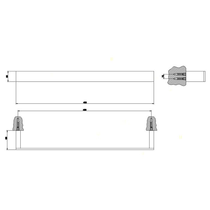 Gessi Rettangolo Полотенцедержатель 45см, цвет: хром