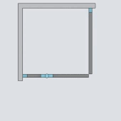 Душевой уголок Radaway Almatea KDJ 100x100 L профиль Хром стекло прозрачное