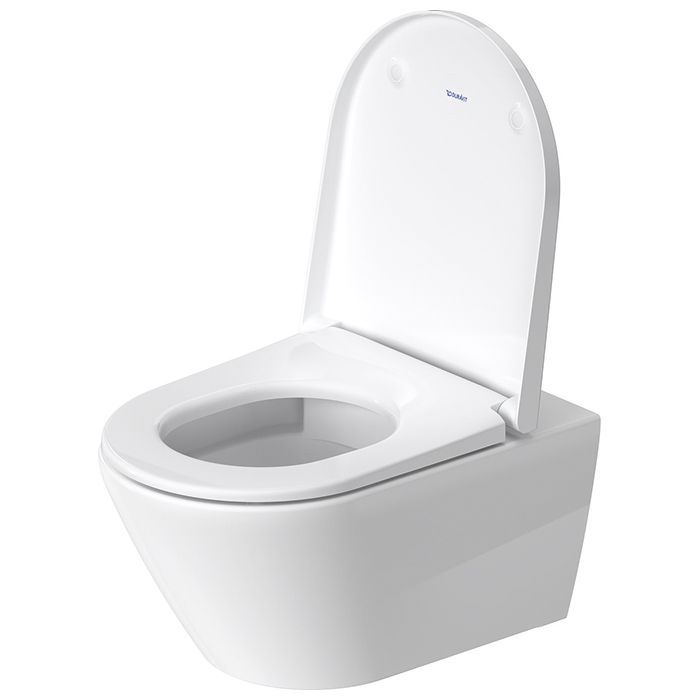 Сиденье для унитаза, Duravit, D-Neo, с крышкой, ширина, мм-376, глубина, мм-441, с плавным опусканием, материал шарниров-нержавеющая сталь, цвет шарниров-нержавеющая сталь, материал сиденья-дюропласт, цвет-белый, артикул 0021690000