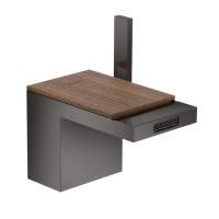 AX MyEdition Панель для смесителя на излив 200мм, цвет: черный орех