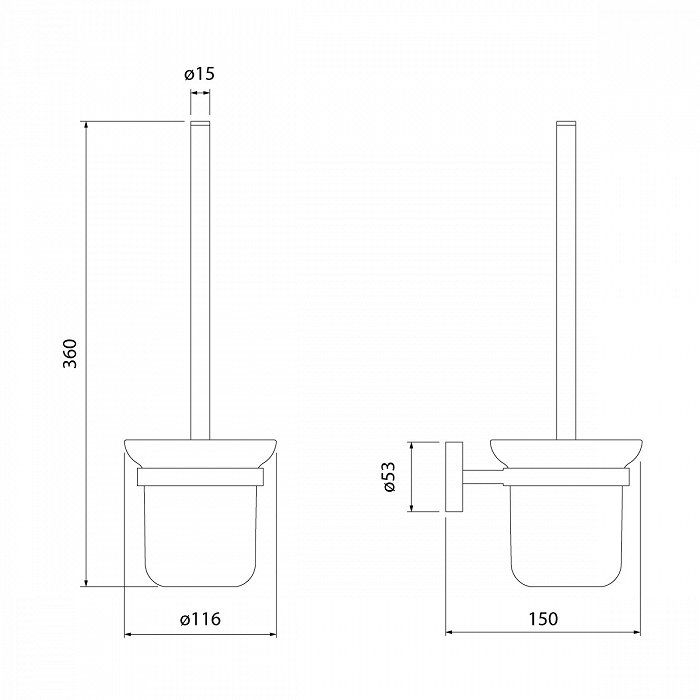 Ершик для унитаза Iddis Sena SENSSG0i47 Хром, артикул SENSSG0i47