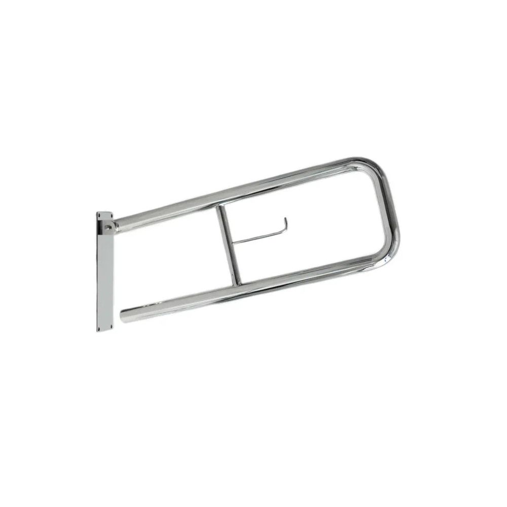 Поручень настенный откидной с бумагодержателем 800*230 мм, POR-0000005 Поручень настенный откидной с бумагодержателем 800*230 мм, POR-0000005