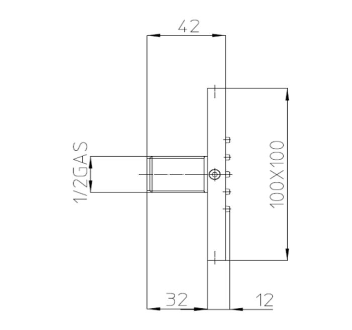 Bossini  Cubic Flat  Г/м настенная форсунка 10*10 см, цвет: хром Bossini  Cubic Flat  Г/м настенная форсунка 10*10 см, цвет: хром
