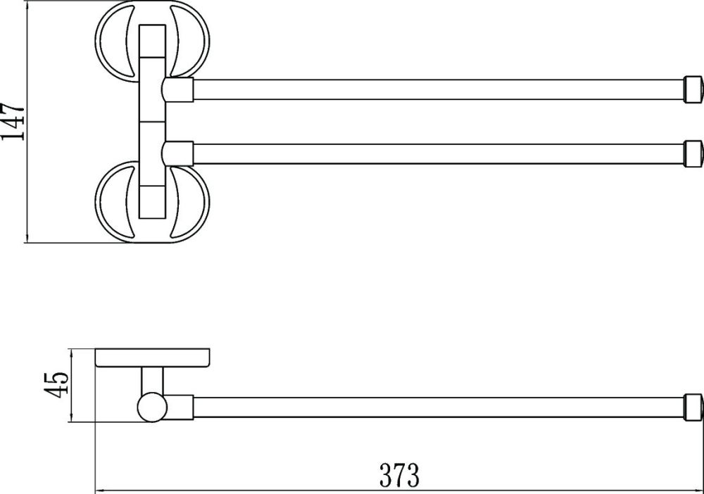 Полотенцедержатель Savol S-008602, хром, артикул S-008602