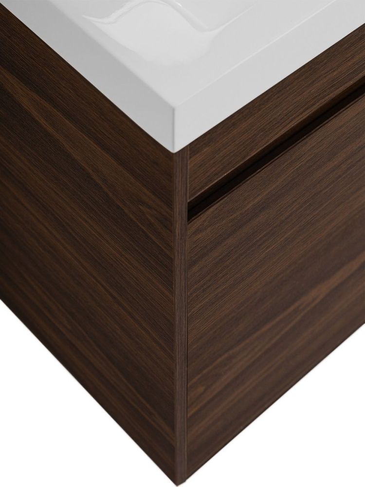 FAMILY-M База под раковину подвесная с одной распашной дверцей, Bourbon Oak, 500x270x500, Family-M-500-1D-SO-BO, артикул Family-M-500-1D-SO-BO