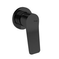 Bongio GIO2 Смеситель встроенный для душа (с розеткой маленькой 65мм), цвет: черный матовый (без встраиваемой части 9761)