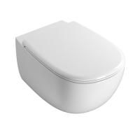 Унитаз, Globo, DAILY, безободковый (с открытым смывным краем), тип установки-подвесной, ширина, мм-350, глубина, мм-530, высота, мм-330, форма чаши-овальная, выпуск-горизонтальный, материал-керамика, бачок-необходима система инсталляции, скрытый бачок, си