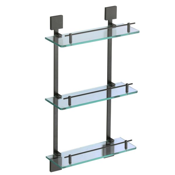 Полка стеклянная Savol S-06522H-3, черный