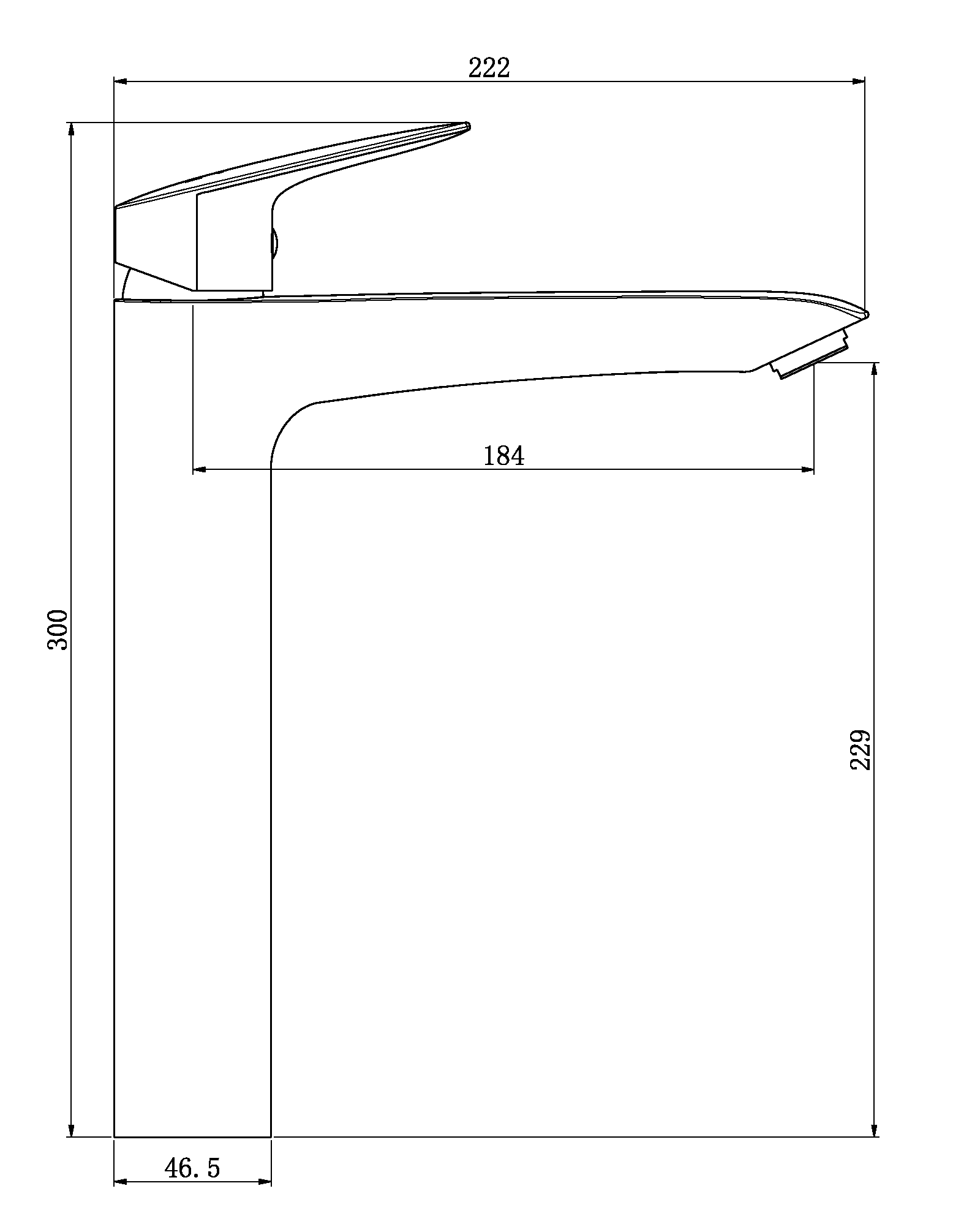Смеситель Montreal для раковины, высокий, артикул: MT25