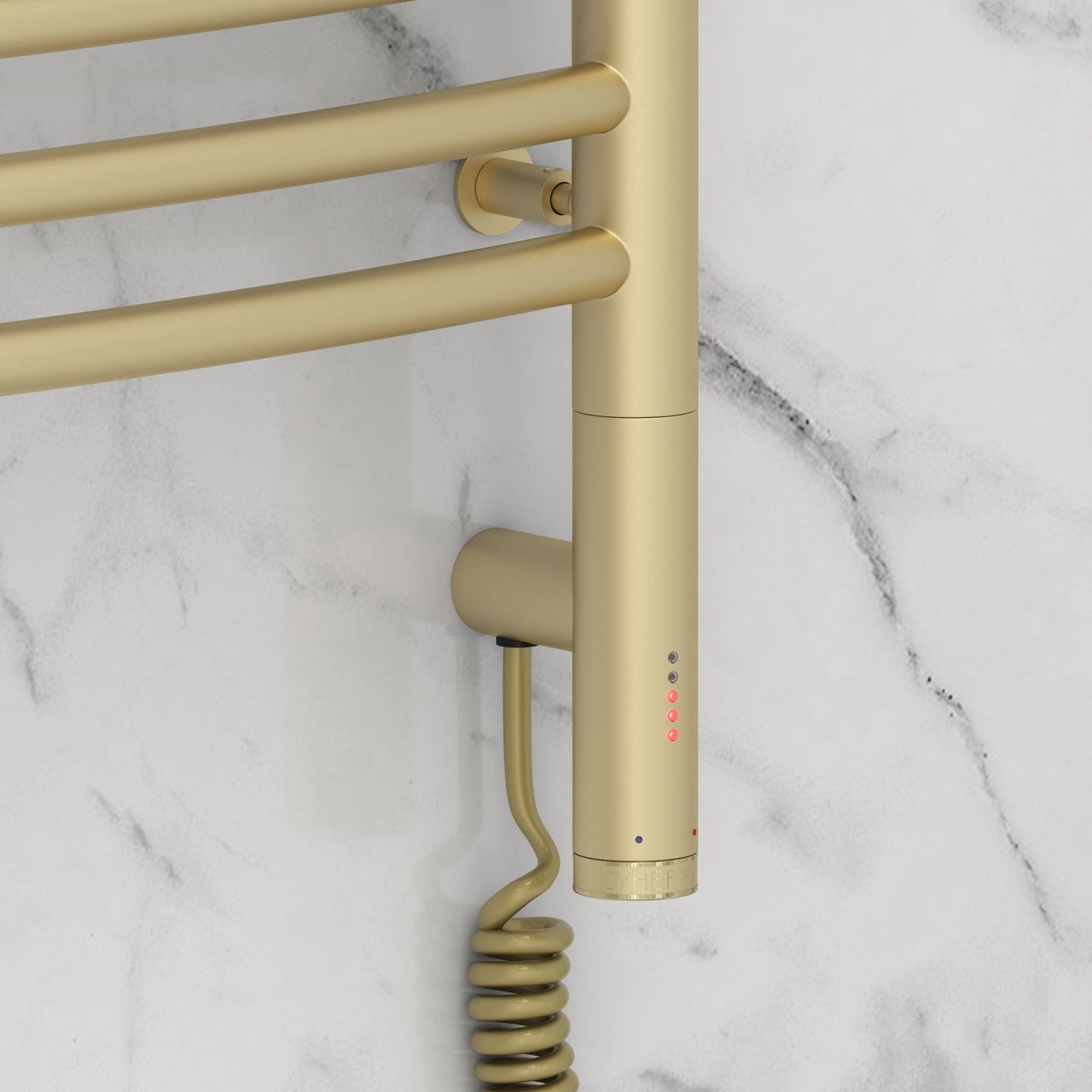 Полотенцесушитель электрический "БОГЕМА 3.0" 1000х500 / МЭМ правый (Матовая шампань)