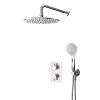 Душевая система термостатическая с переключателем для верхнего и ручного душа CEZARES LEAF-DSIP-T-25
