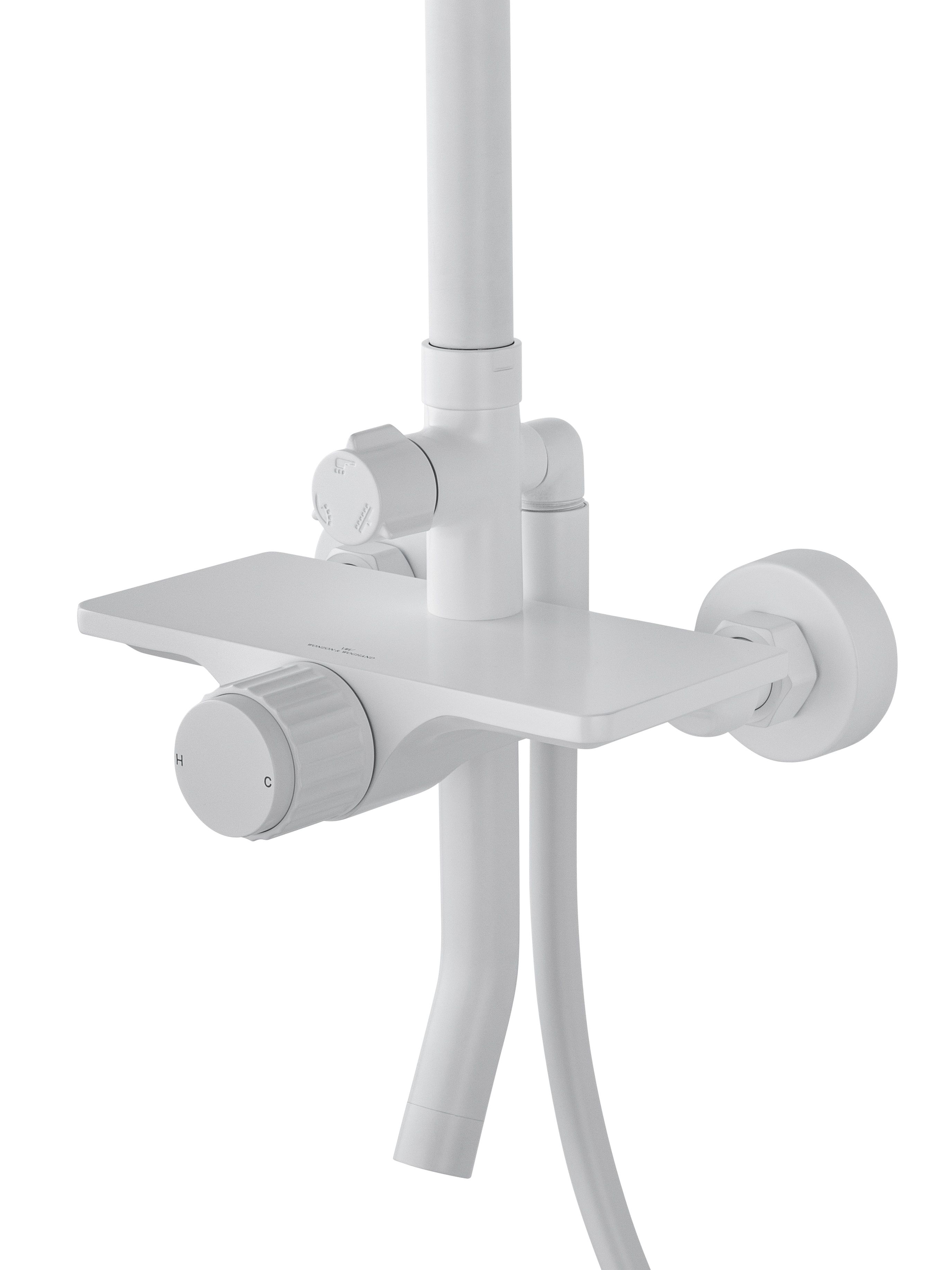 Душевая система WONZON & WOGHAND CLICK, Белый матовый (WW-N3S962-MW)