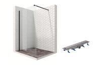 Душевая перегородка Ambassador Walk-in 15031109-ST8, свободный вход, линейный трап, 90см Душевая перегородка Ambassador Walk-in 15031109-ST8, свободный вход, линейный трап, 90см