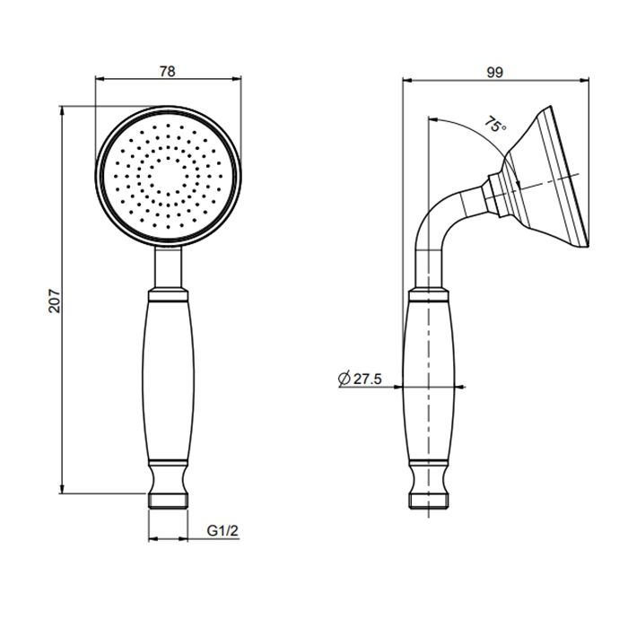 Fima Carlo Frattini Doccette Ручной душ, цвет: золото Fima Carlo Frattini Doccette Ручной душ, цвет: золото