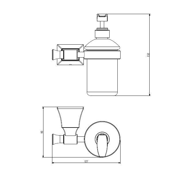 Диспенсер подвесной ART&MAX GENOVA AM-M-012-CR