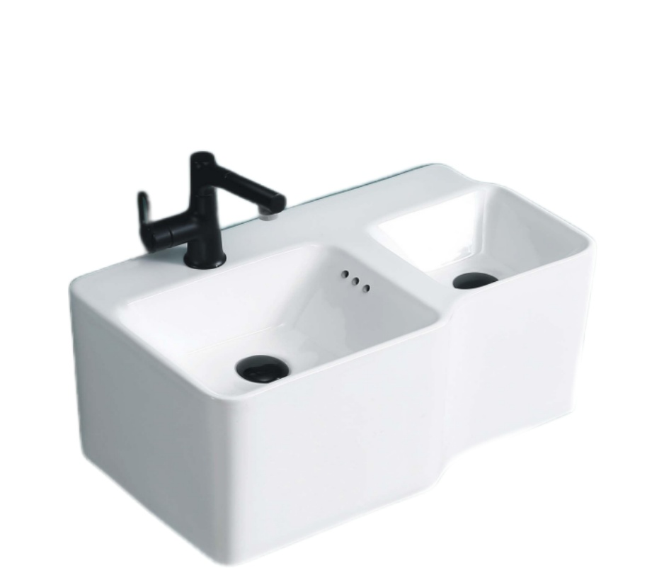 Раковина Double BELLA (645х365х300) двойная подвесная Cerutti SPA Раковина Double BELLA (645х365х300) двойная подвесная Cerutti SPA