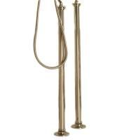 Devon Ножки напольные (пара) для монтажа смесителя для ванны, цвет: светлое золото