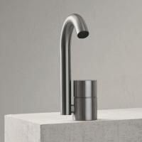 FANTINI AA/27 Смеситель для раковины на 1 отверстие, однорычажный, без донного клапана, цвет Матовая натуральная сталь