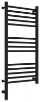 Полотенцесушитель электрический "БОГЕМА 3.0" прямая 800х400 / МЭМ левый (Матовый чёрный)