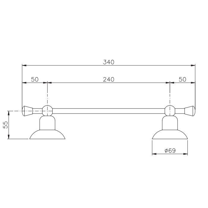 Nicolazzi Cristallo Di Rocca Полотенцедержатель 24 см, цвет: хром Nicolazzi Cristallo Di Rocca Полотенцедержатель 24 см, цвет: хром