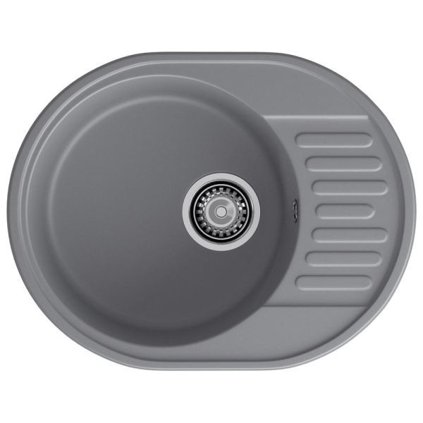 Кухонная мойка GranFest QUARZ 58, темно-серый
