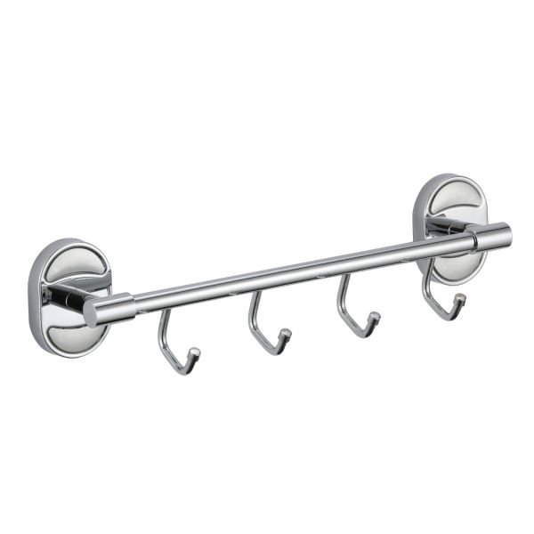 Планка с крючками Savol S-008204-1, хром