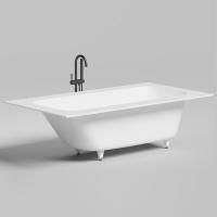 Salini ORLANDA PLUS KIT  Встраиваемая ванна 1900х1000х600мм, "Up&Down", сифон,  щелевой слив-перелив,  S-Sense, матовый, белый. ¶ Salini ORLANDA PLUS KIT  Встраиваемая ванна 1900х1000х600мм, "Up&Down", сифон,  щелевой слив-перелив,  S-Sense, матовый, белый. ¶